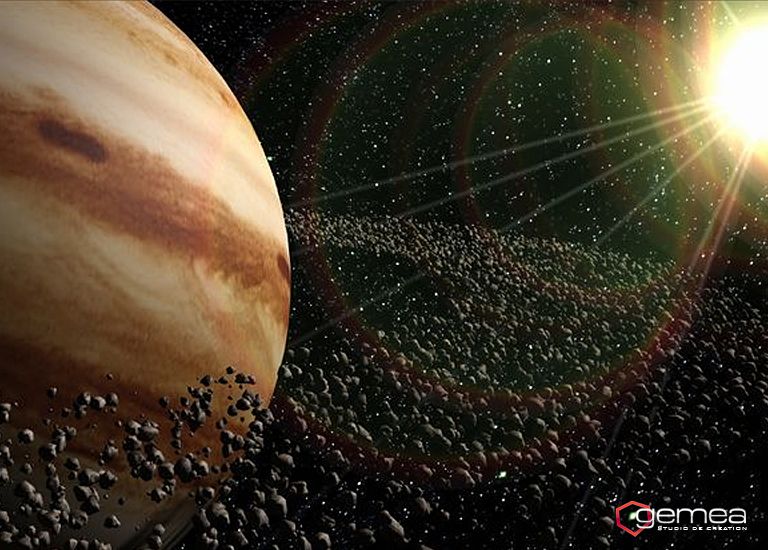 Simulation 3d Video Planete Modelisation 3d